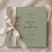 Kartong Papper A4 - Eucalyptus Grön Wedding Bröllop Oliv