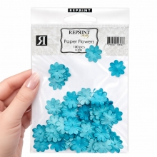 Pappersblommor 20 mm - 100 st - Turkos
