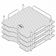 Pappersförvaring We R Memory Keepers - Stackable Paper Trays - 4 st