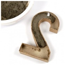 Pappbokstav - H: 20,5 cm - Q