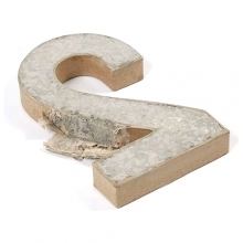 Pappbokstav H: 20,5 cm A Siffra till scrapbooking, pyssel och hobby