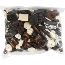 Naturmix Pärlor 5-30 mm 300 g pärlor, smyckestillverkning