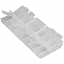Charms- och förvarings Box 14 fack stl. 24x11 cm Låda Ask Förvaring av Plast