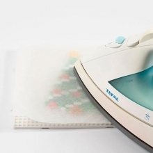 Pärlplatta Nabbi BioBeads - Hjärta - 7 x 8,5 cm