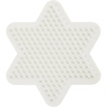 Pärlplatta Nabbi BioBeads - Stjärna - 9,8x9,8 cm