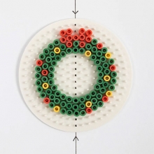 Pärlplatta Nabbi BioBeads - Rund - Dia: 9 cm