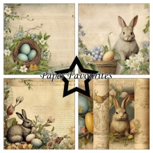 Paper Pad 6x6 - Vintage Easter - Paper Favourites - 24 ark