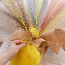 Gul Sisal blom dekoration