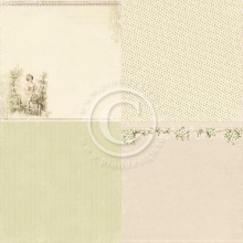 Papper Pion A Day In May Lady 6”x6” 4 Delar Design