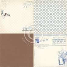 Papper Pion Siri’s Kitchen Porcelain 6”x6” 4 Delar Design