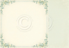 Papper Pion Easter Greetings Forget me Not Design