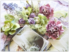Pappersblommor Shimmer & Shine Flowers Blush Cluster
