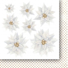Paper Pad Heaven White As Snow Flowers & Ornament 6x6 Tum Pappersblock 4 8