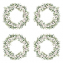 Paper Pad Heaven White As Snow Flowers & Ornament 6x6 Tum Pappersblock 4 8