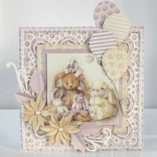 Papper Pion Theodore and Bella Puppy Hugs Design