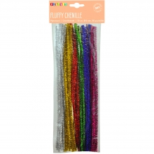 Piprensare Fluffy Chenille Glitter 50 st 6 mm