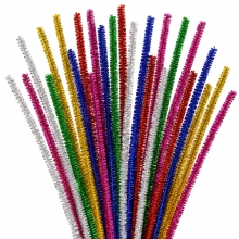 Piprensare Fluffy Chenille Glitter 50 st 6 mm