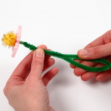 Chenille Piprensare 50 st Mörkgrön 6 mm till scrapbooking, pyssel och hobby