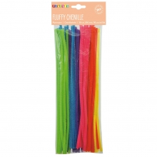 Piprensare Chenille 6 mm - 50 st - Neon