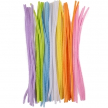 Piprensare Chenille 6 mm - 50 st - Pastell