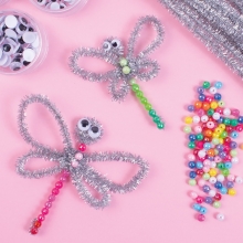 Piprensare Fluffy Chenille Glitter 50 st 6 mm