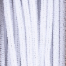 Chenille Piprensare 50 st Vit 6 mm till scrapbooking, pyssel och hobby