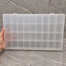Förvaringsbox - Transparent - 37,5x23x4,5 cm