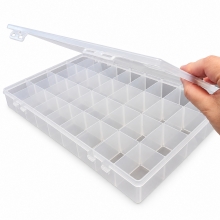 Förvaringsbox - Transparent - 37,5x23x4,5 cm