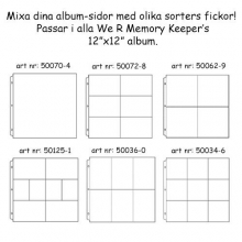 WRMK Ring Photo Sleeve Protectors (6) 4”x6” Albums Made Easy Albumtillbehör Plastficka