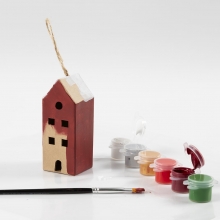 attenbaserad akrylfärg i små burkar med silkeslen matt finish