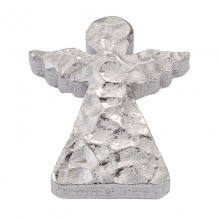 Polyresin Dekorationer - Silver Änglar - 3,5 cm - 4 st
