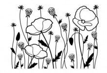 Embossing Folder Poppy Field Embossingfolder Stansmaskin