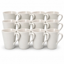 Muggar att måla 12 st Vita H: 10 cm till scrapbooking, pyssel och hobby