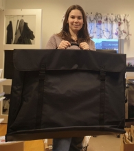 Portfolio A1 90 x 63 cm Svart med penhållare Väska