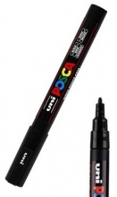 Posca Marker Fine Bullet PC-3M Black Penna 1,5 mm