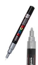 Posca Marker Fine Bullet PC-3M Silver Penna 1,5 mm