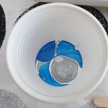 Akrylfärg Metallisk Pärlemo - 500 ml - Blå