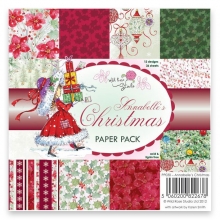 Paper Pad 6x6 Wild Rose Studio Annabelles Christmas 36 ark Pappersblock 4 8 Tum