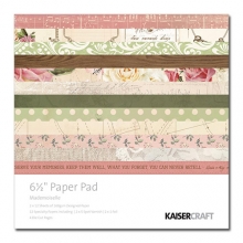 Paper Pad 6.5”x6.5” Mademoiselle Kaisercraft Scrapbooking Papper