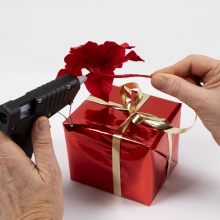 Presentsnöre 10 mm Metallguld 250m Band Presentinslagning