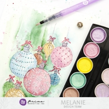 Prima Metallic Pastel Accents Semi-Watercolor Paint Set Akvarell Färg
