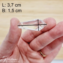 Prismor Akryl 3,7 cm Droppe 50 st 37 mm till scrapbooking, pyssel och hobby