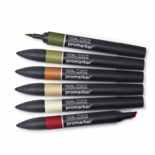 Promarker Winsor & Newton Landscape Tones 6 st pennor
