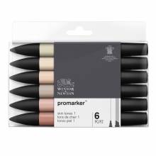 Promarker Winsor & Newton - Skin Tones - 6 st