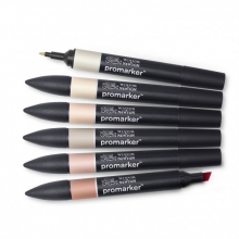 Promarker Winsor & Newton Skin Tones 1 6 st pennor