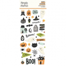 Puffy Stickers Simple Stories - Spooky Nights - 38 st
