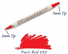 Zig Kalligrafipenna - 2,0 mm och 5.0 mm - Pure Red.