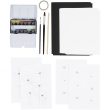 DIY Pysselkit - Art Watercolor Paint - Lär Dig Akvarellmålning