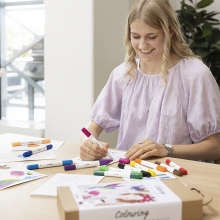 Pysselkit - Start DIY Kit - Lär dig färglägga med tuschpennor