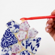 DIY Pysselkit Kintsugi - Ljusfat av Mosaik